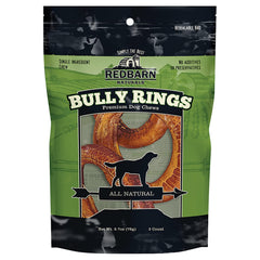 Redbarn Bully Rings – anneaux pour chien, ensemble pack de 2, goût naturel durable.