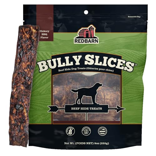 Redbarn Bully Slices Saveur Barbecue : emballage pratique en caisse de 12 pour friandises quotidiennes