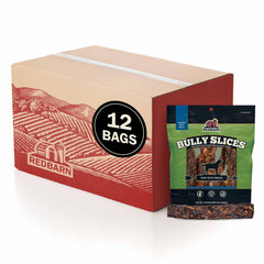 Redbarn Bully Slices boeuf-original, friandise naturelle pour chien, goût riche et durable.