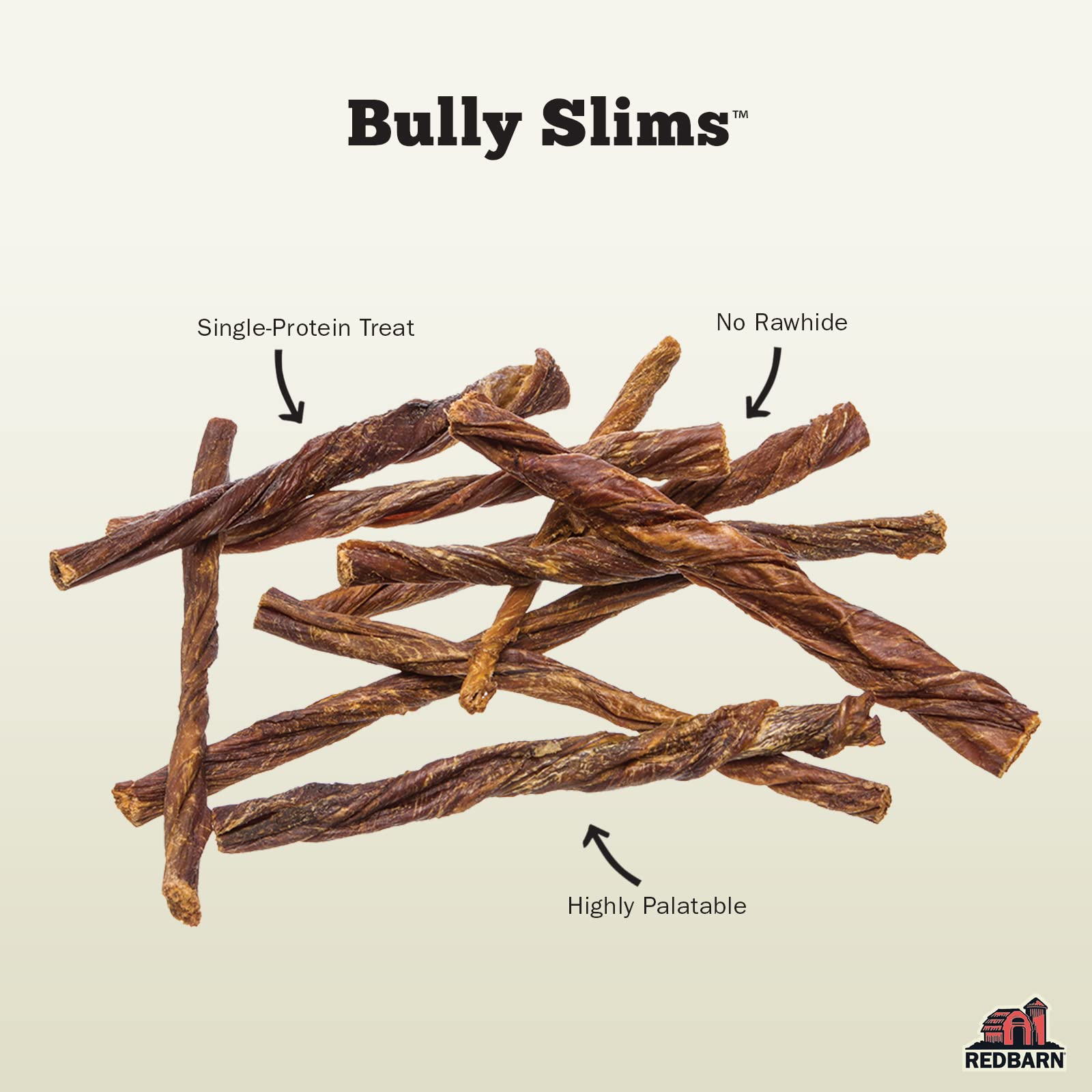 Redbarn Bully Slims morceaux d'œsophage de bœuf faciles à mâcher