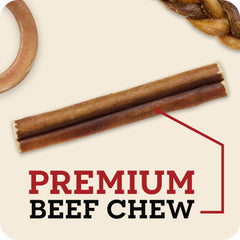Redbarn Bully Springs tout-naturel : bâton solide et savoureux pour chien.