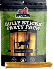Redbarn Bully Sticks chiens, sachet 8 oz, mastication longue durée.