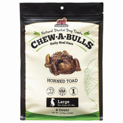 Friandise Redbarn Chew-A-Bulls en lot de six, parfaite pour le soin dentaire quotidien du chien.