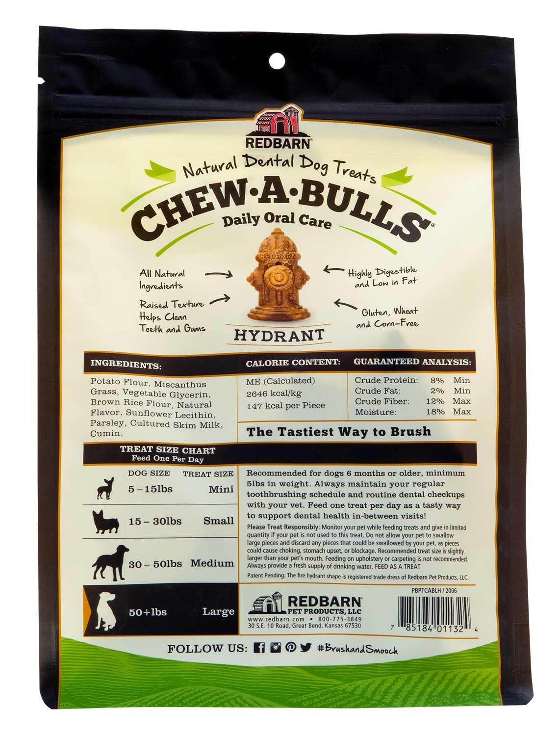 Redbarn Chew-A-Bulls utilisation quotidienne facile, idéale pour les chiens actifs.
