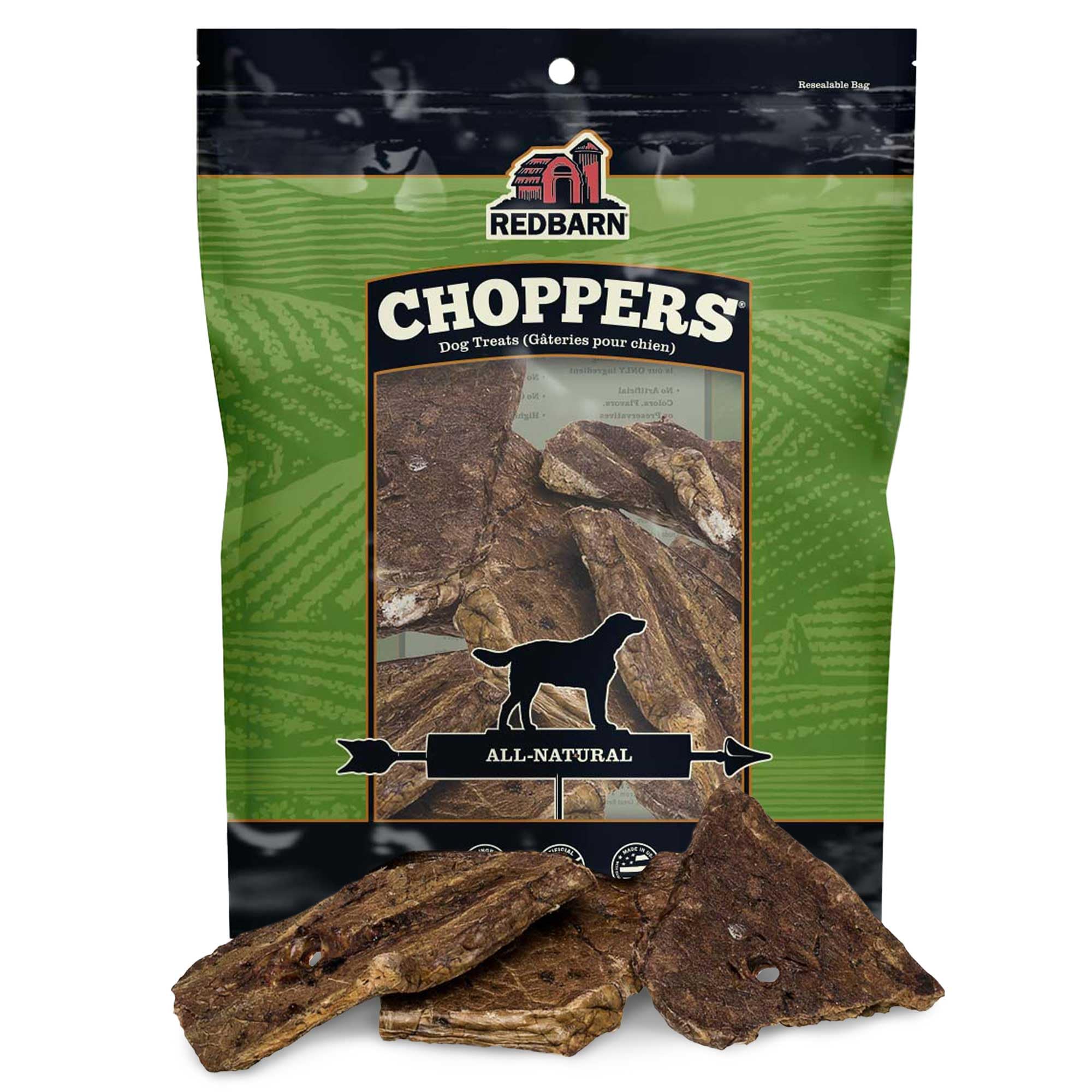 Redbarn Choppers Poumon de Boeuf dans l'emballage, sans cuir, plaisir naturel pour chien.