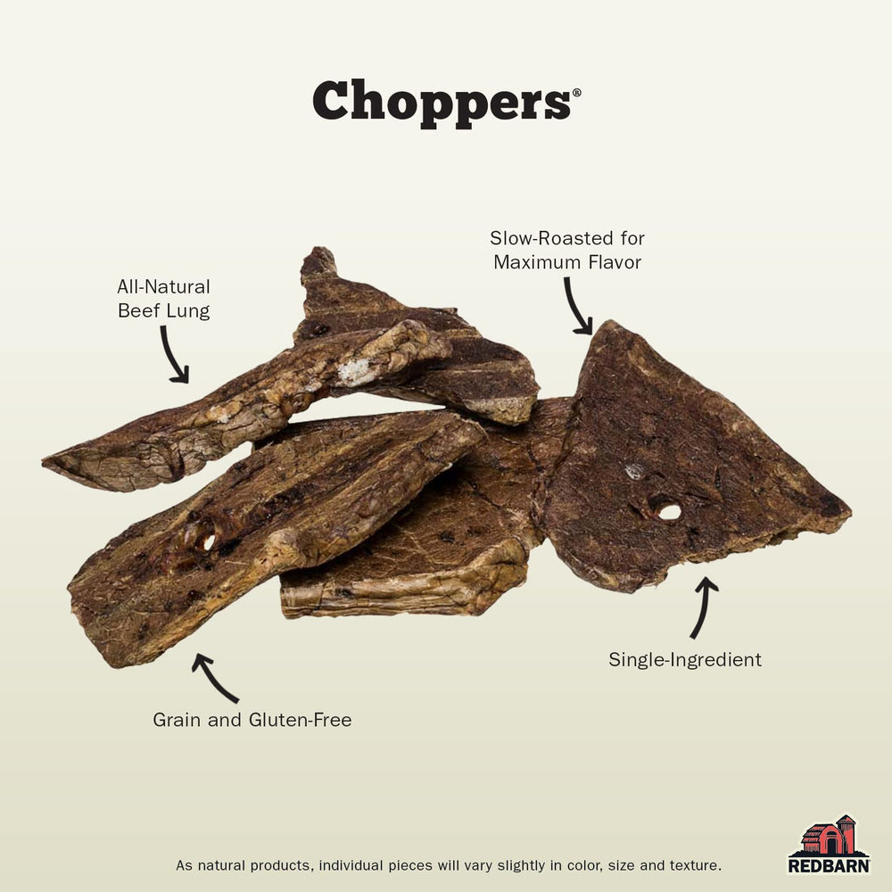 Redbarn Choppers tranches-poumon-boeuf: bouchées savoureuses pour la mastication.