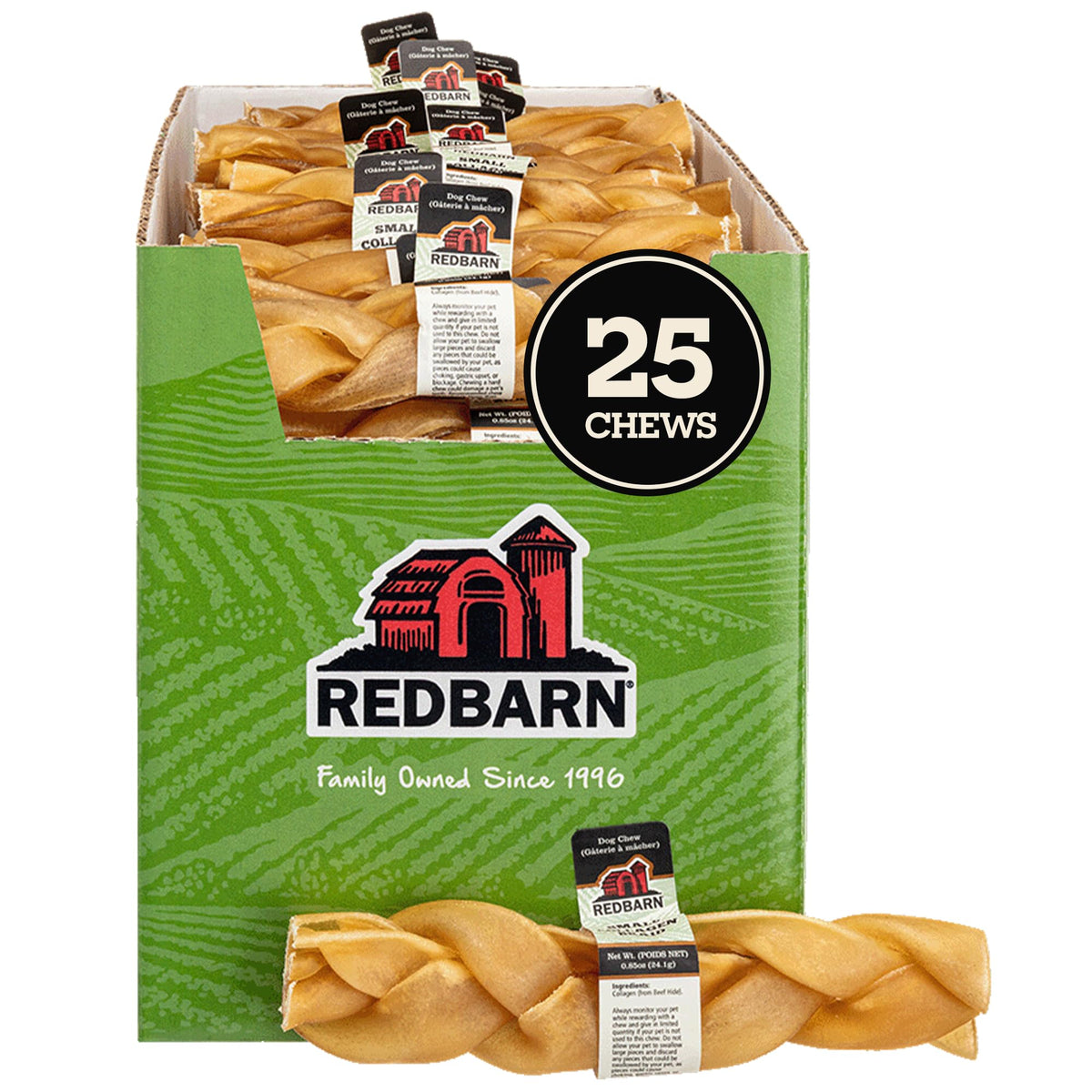 Redbarn Collagene Tresse Petit - emballage clair et pratique.
