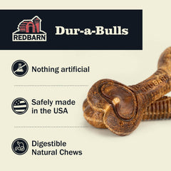 Redbarn Dur-A-Bulls, os Hickory gros 02, saveur fumée appréciée par les chiens.