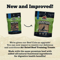 Ingrédients naturels sans céréales avec boeuf de qualité supérieure.
