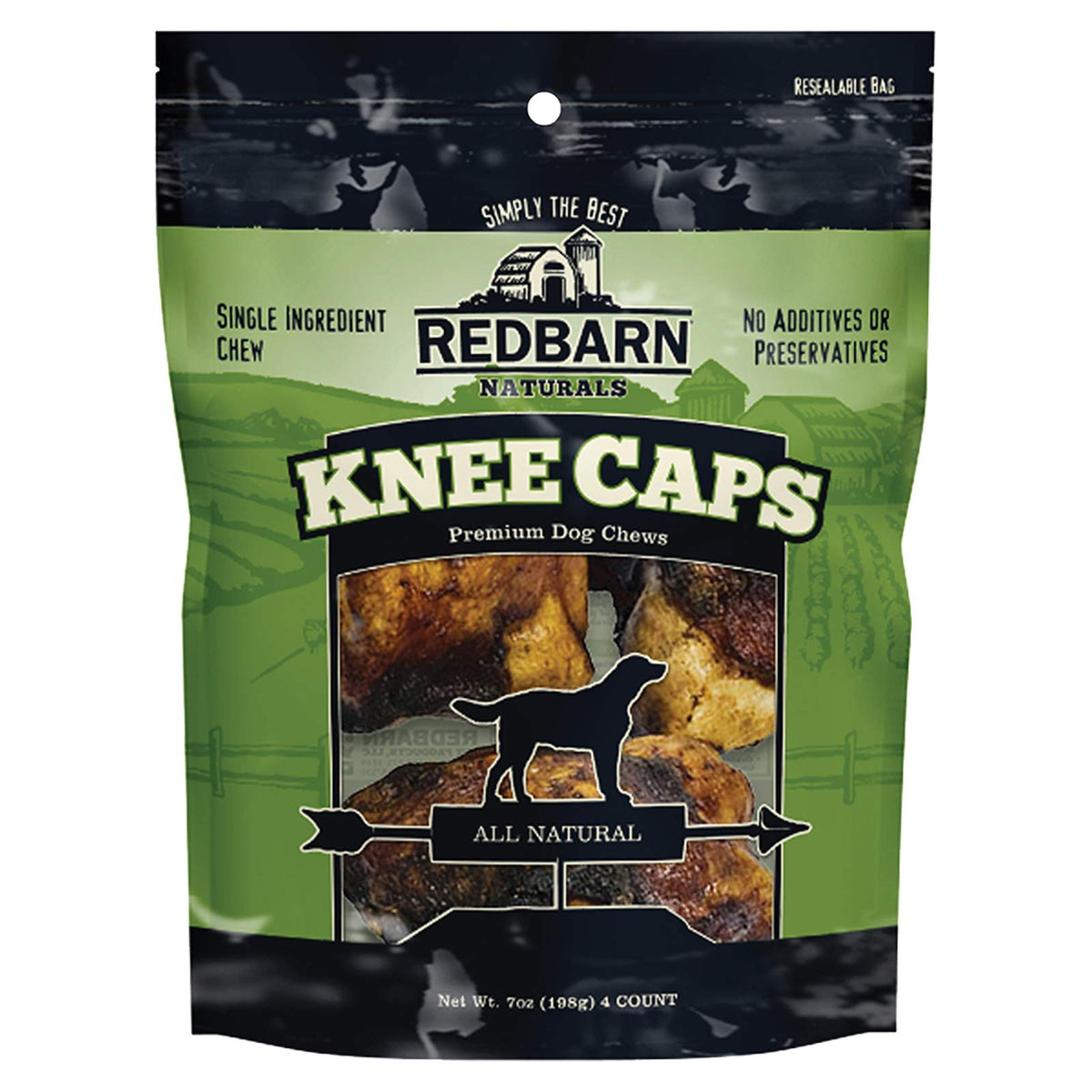 Redbarn os-a-macher-pour-chiens: emballage 4 pièces, idéale pour les sessions de mastication.