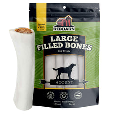 Redbarn os-femur-rempli fromage-bacon emballage attrayant pour chien