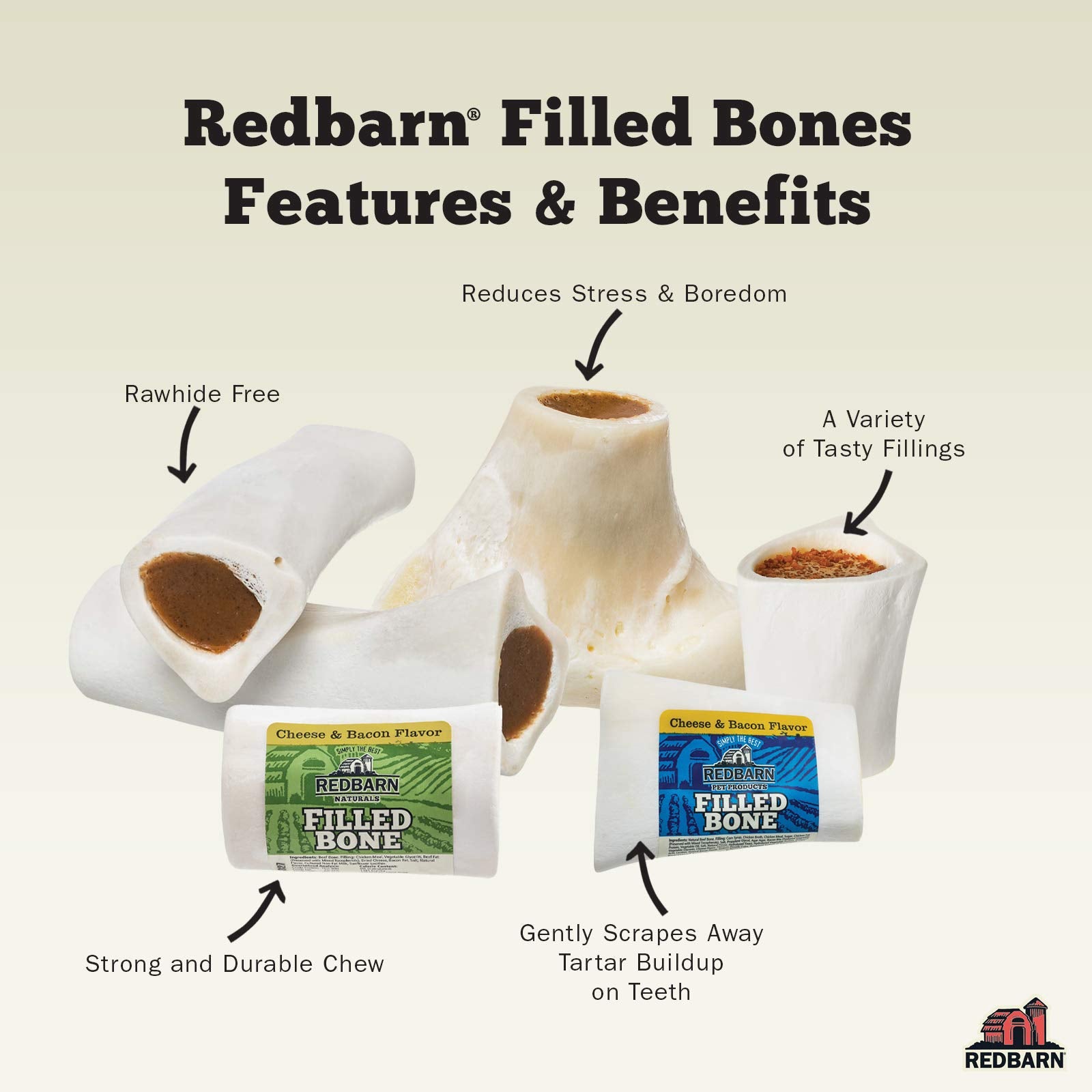 Redbarn sans-cereales-cuir-cru présente une option naturelle sans additifs.