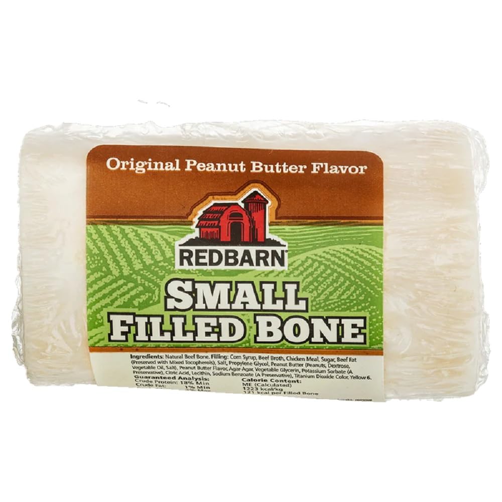 Redbarn Os Rempli Beurre de Cacahuète — texture appétissante et durable pour chiens actifs.