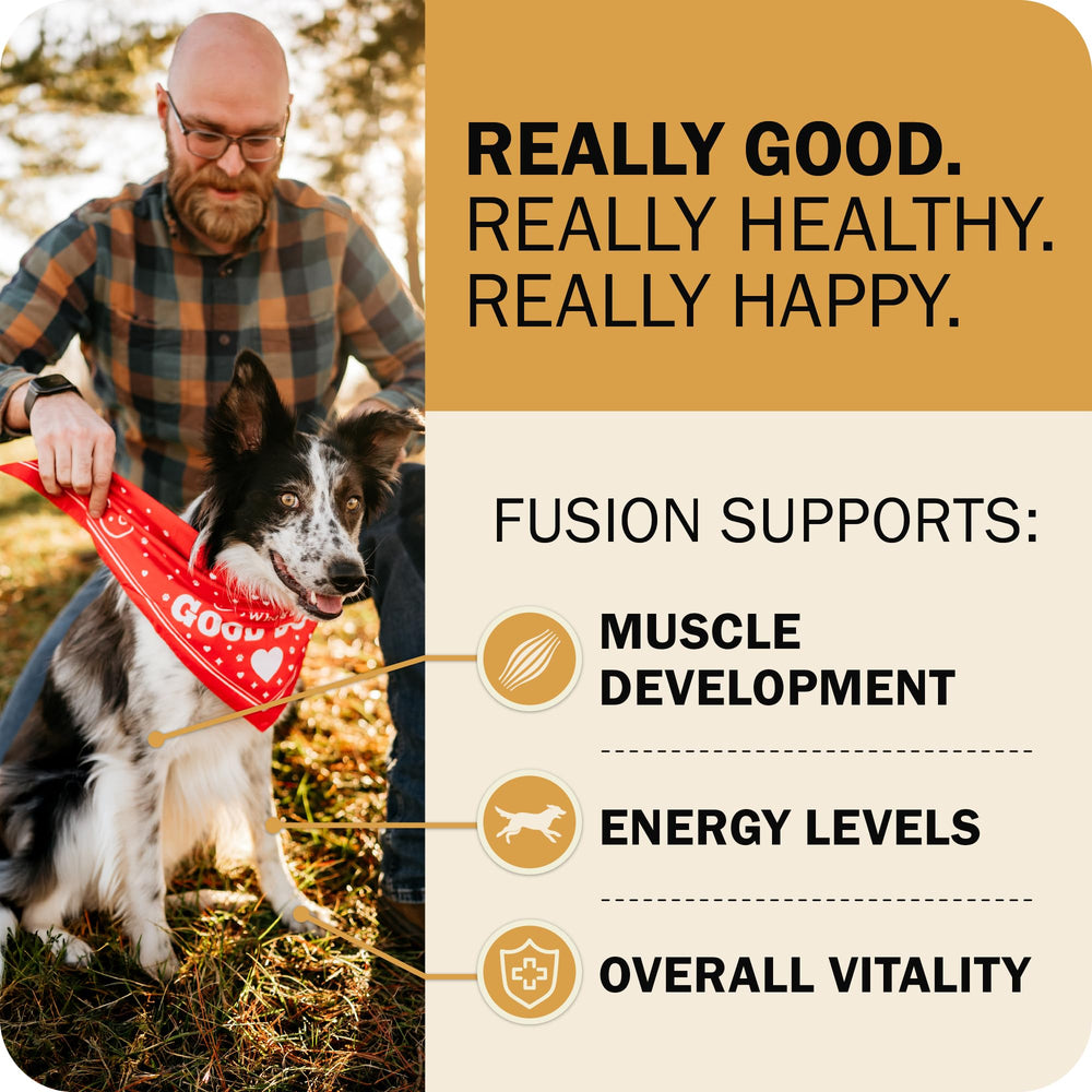 Redbarn Powerfood Fusion – croquettes chien zoom, texture croquante et goût riche