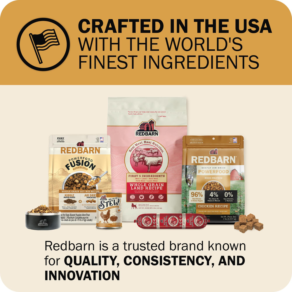 Redbarn Powerfood Fusion – chien prêt à déguster un repas équilibré