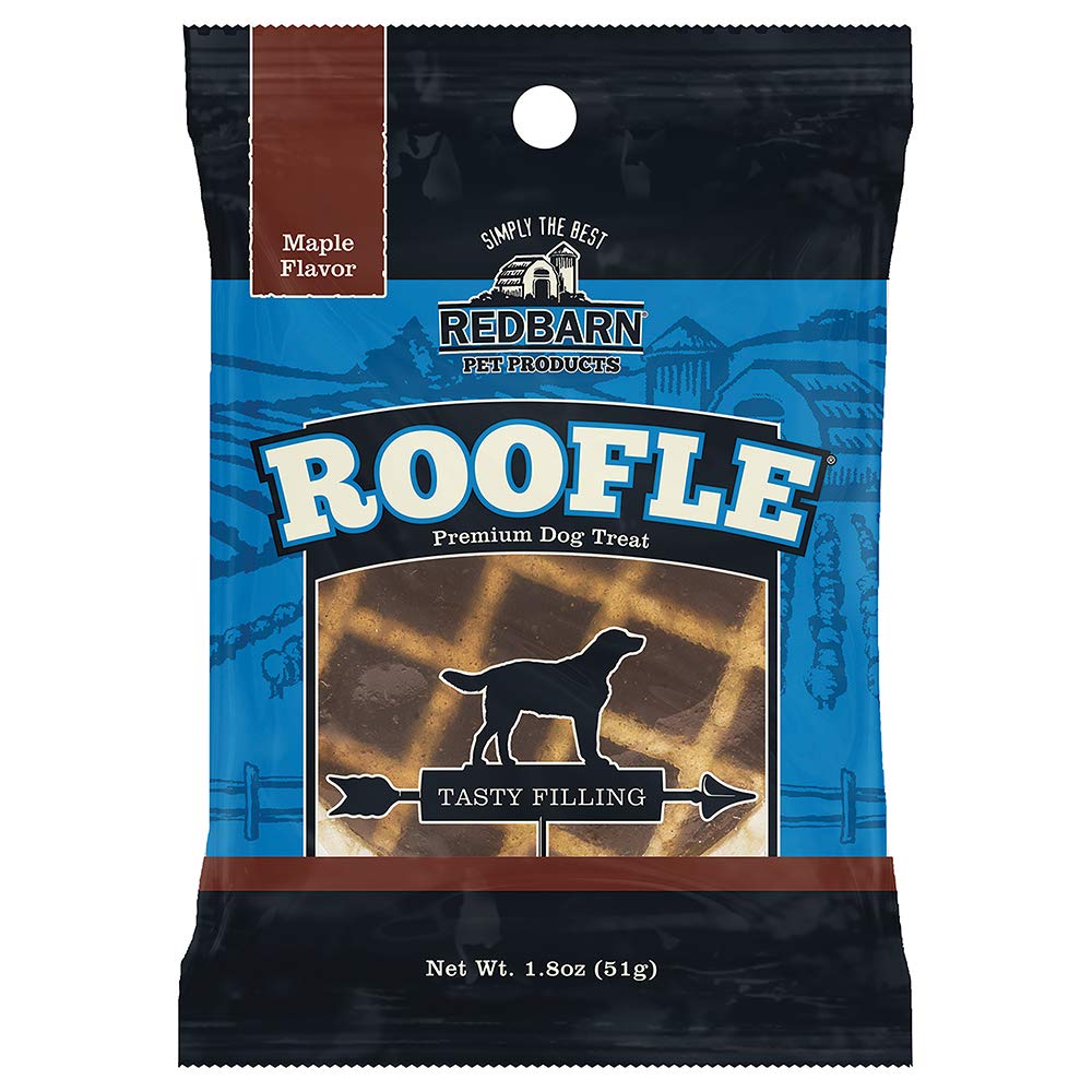Redbarn Roofle friandises haut de gamme pour chiens, emballage pratique pour le rangement.