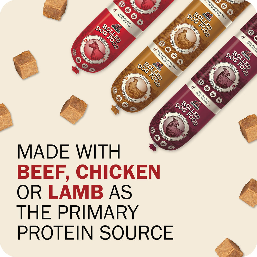 Rouleau Redbarn boeuf sans grains texture tendre pour manger.