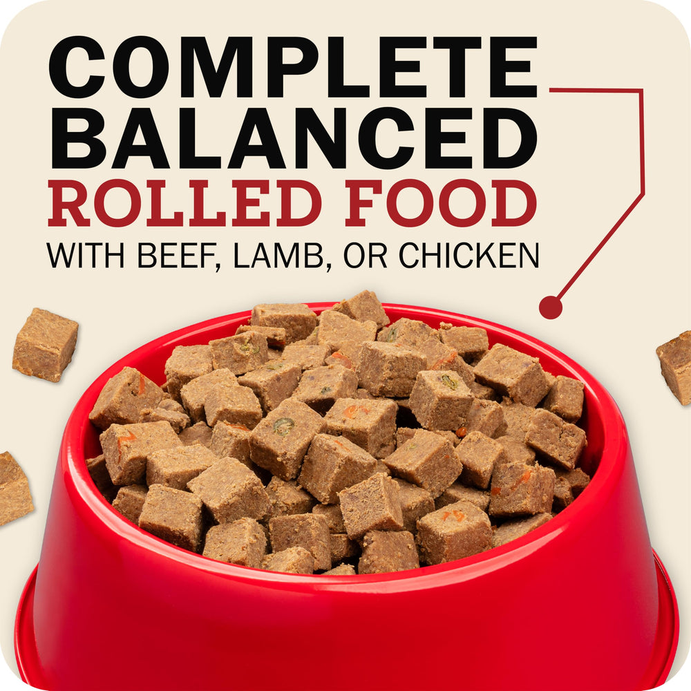 Rouleaux Redbarn Boeuf utilisés comme topping sur croquettes.