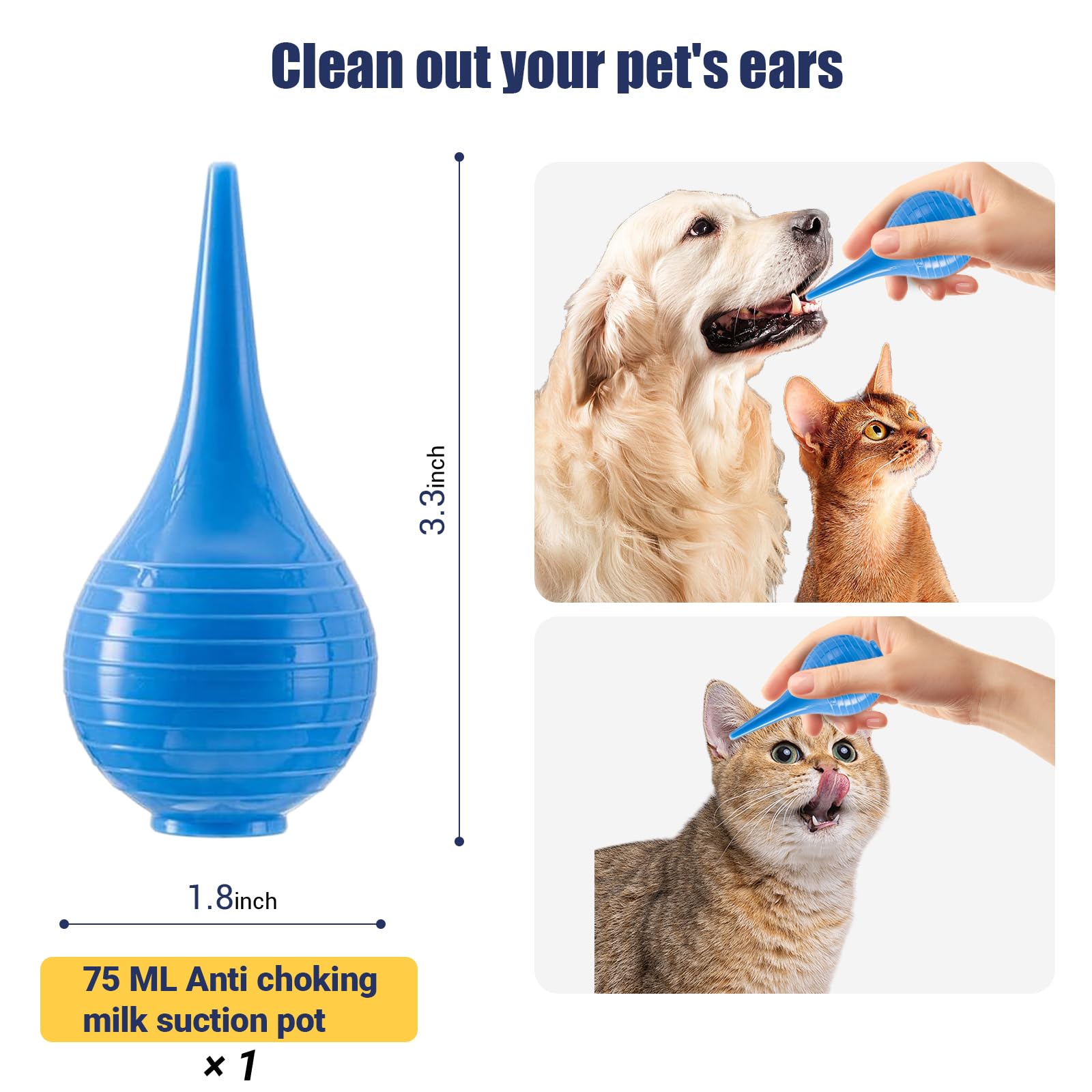 Aspirateur-bulbe bleu REDDOUDOU, option pratique pour aspiration.