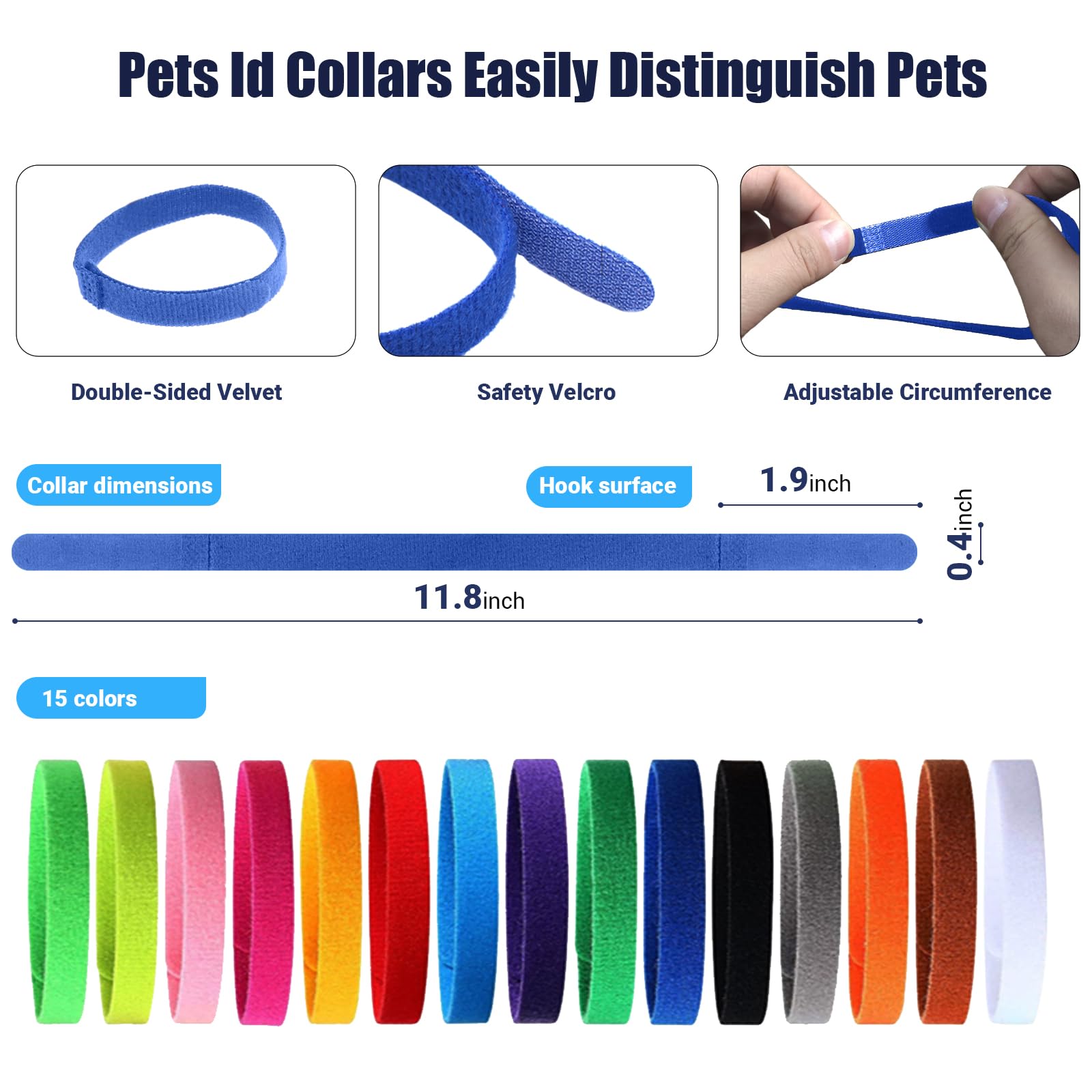REDDODOU collier d'identification des chiots et chatons pour une identification rapide