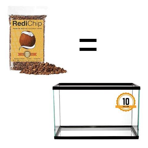 RediChip Substrat Coco : humidification adaptée pour l'habitat reptile.