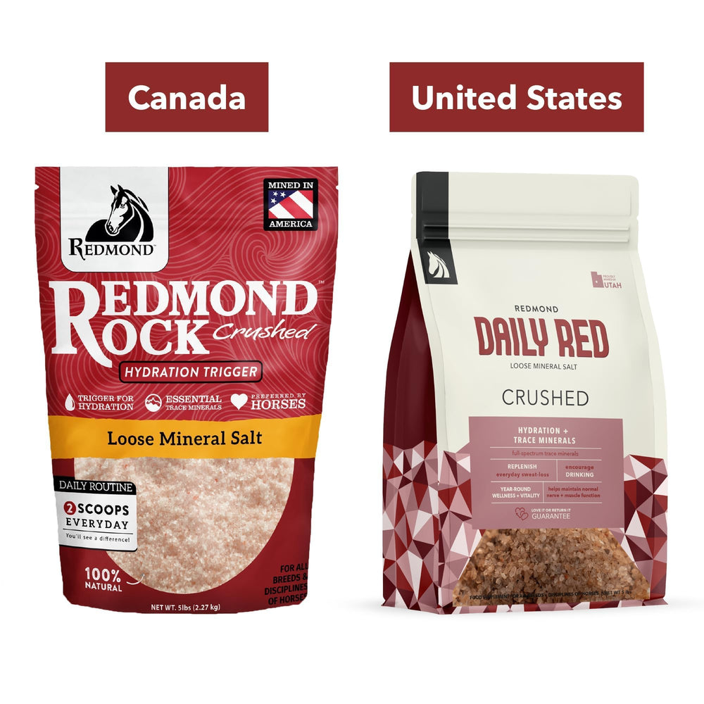 REDMOND Daily Red Crushed – solution pratique pour le sel et les minéraux des chevaux