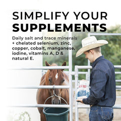 Daily Red étiquette: repère rapide pour identifier le produit minéral naturel.