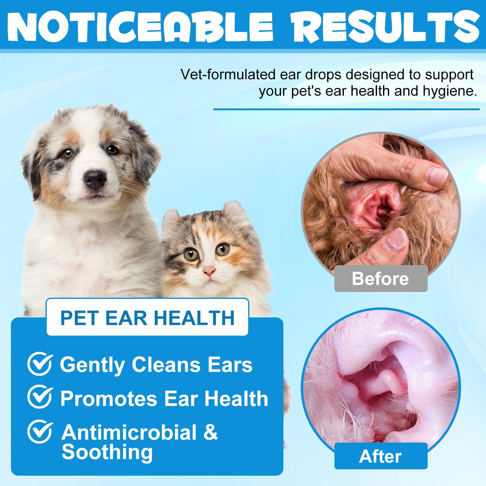 Redshine gouttes-oreilles-application-chien: soin doux pour le chien.