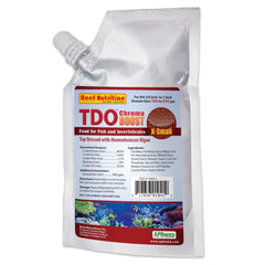Reed Mariculture TDO Chroma Boost, pellets miniatures 0,5–0,8 mm, nourrir quotidiennement petits poissons d'aquarium.