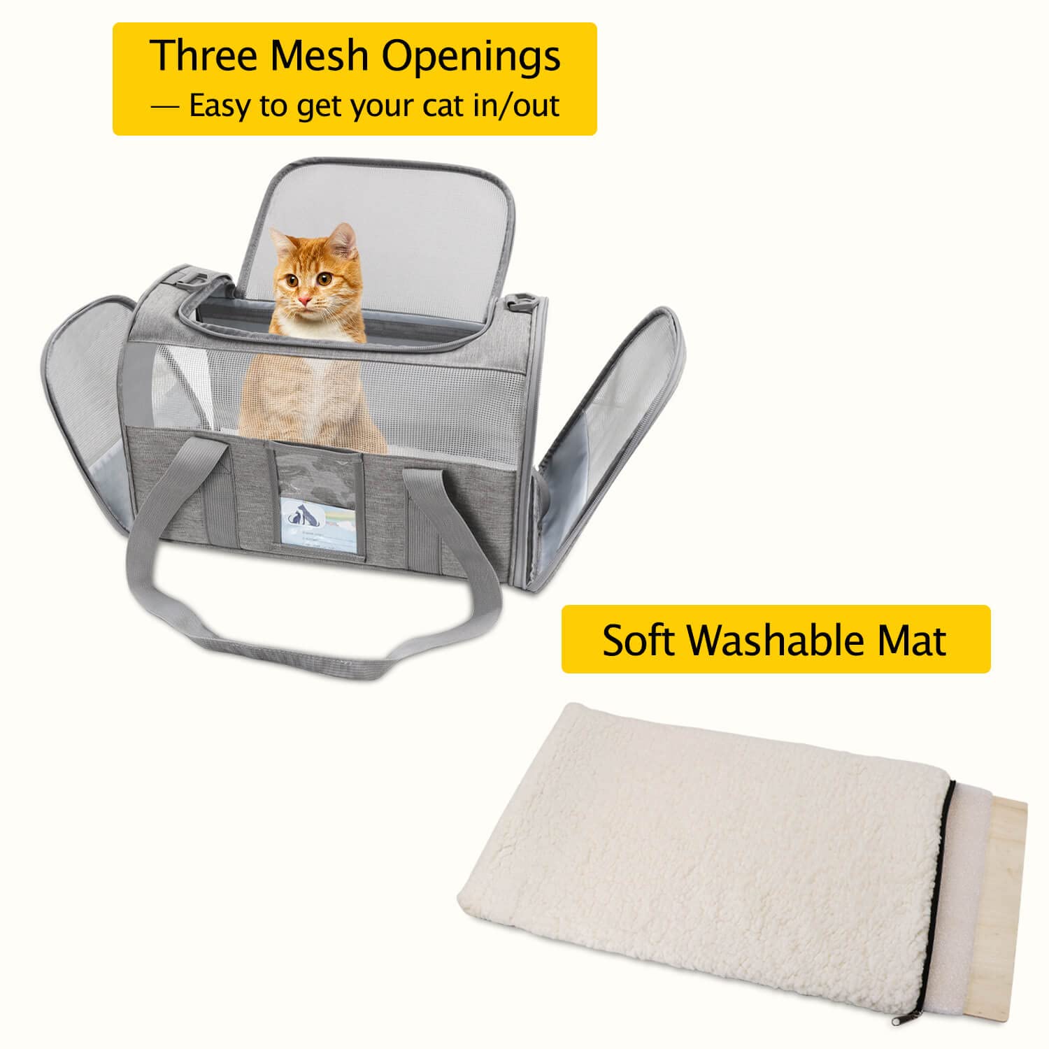 Tissu Oxford durable et maillage résistant pour une utilisation longue durée.