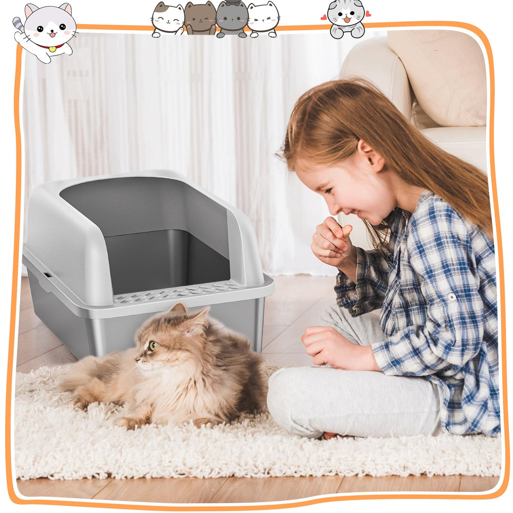Ensemble complet Refrze litière chat avec tapis double et pelle