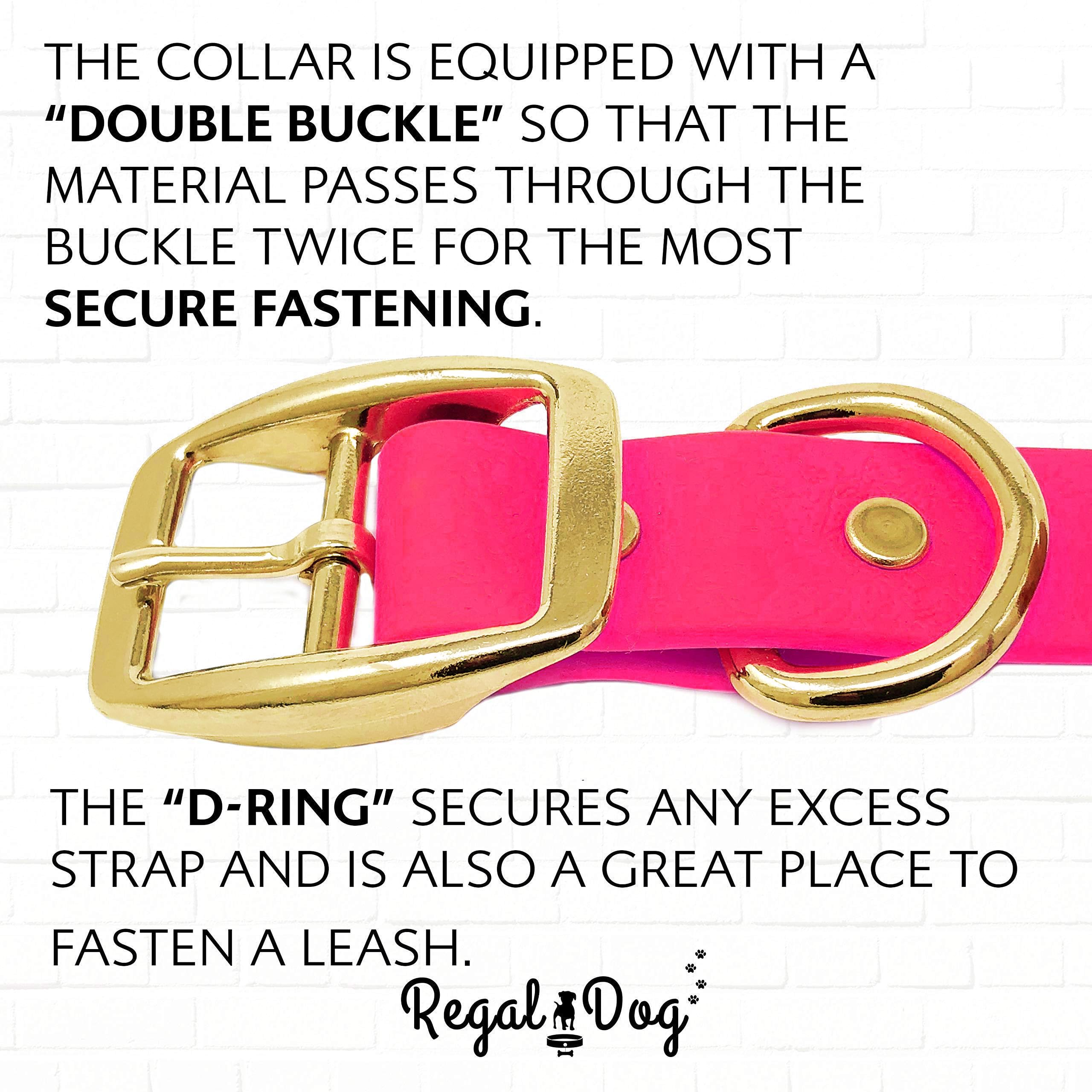 Fabrication USA Regal Dog Products, collier de qualite9 pour durer.