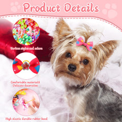 Accessoires Reginary pour poils animaux, boucles colorées pour chiens et chats.