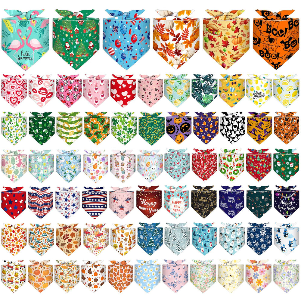 Bandana Reginary pour chien avec 72 motifs festifs pour toutes les saisons.