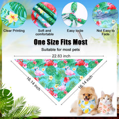 Reginary bandanas Hawaii motifs tropicaux parfaits pour fêtes et balades