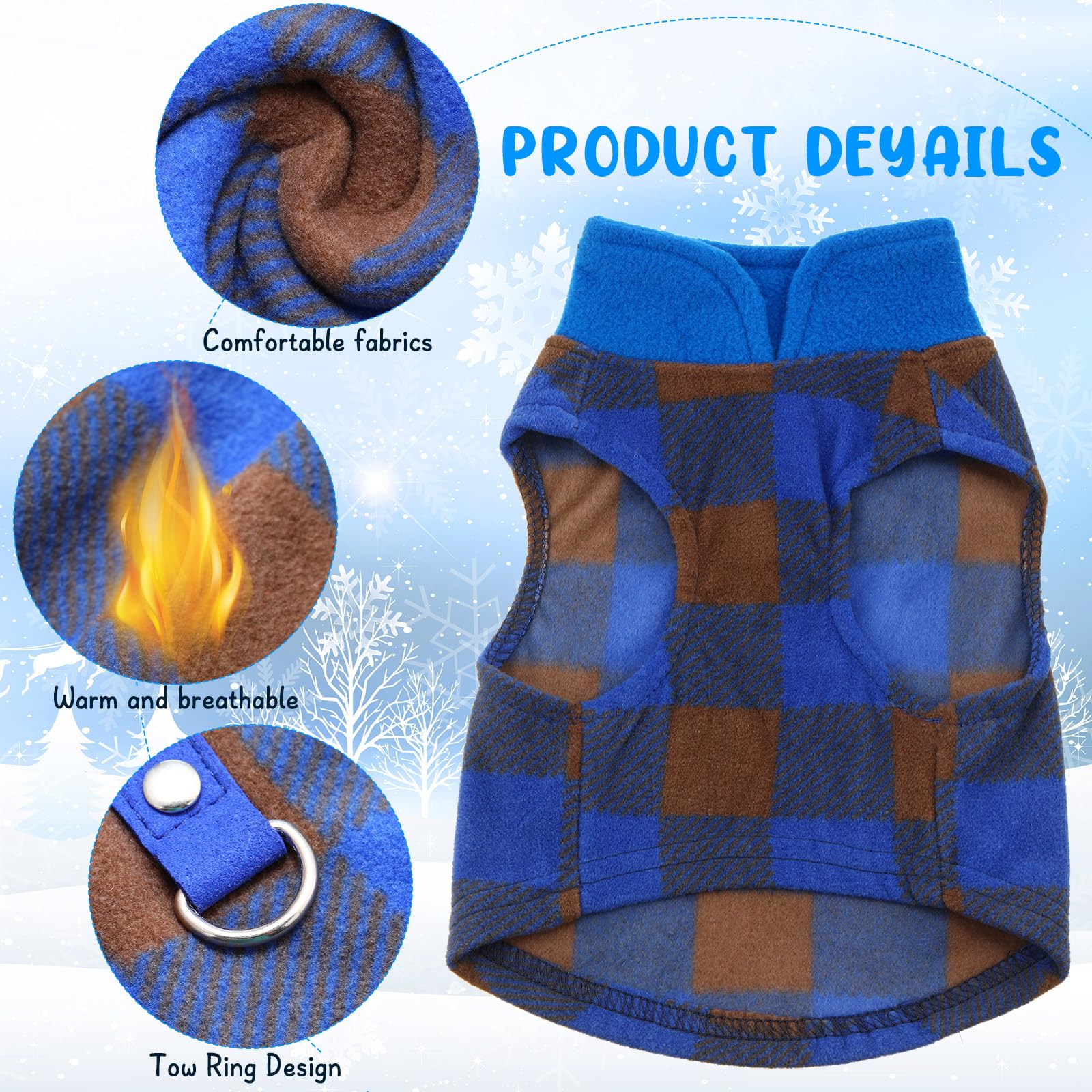 Gilet polaire Reginary pour chien X-Large, texture douce et chaleur agréable.