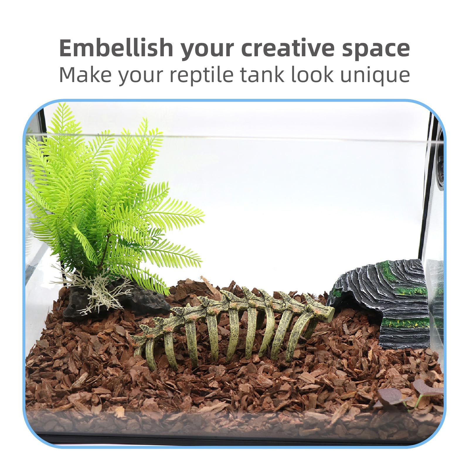 relaqcc Grotte pour reptile, accessible pour terrarium et habitat naturel.
