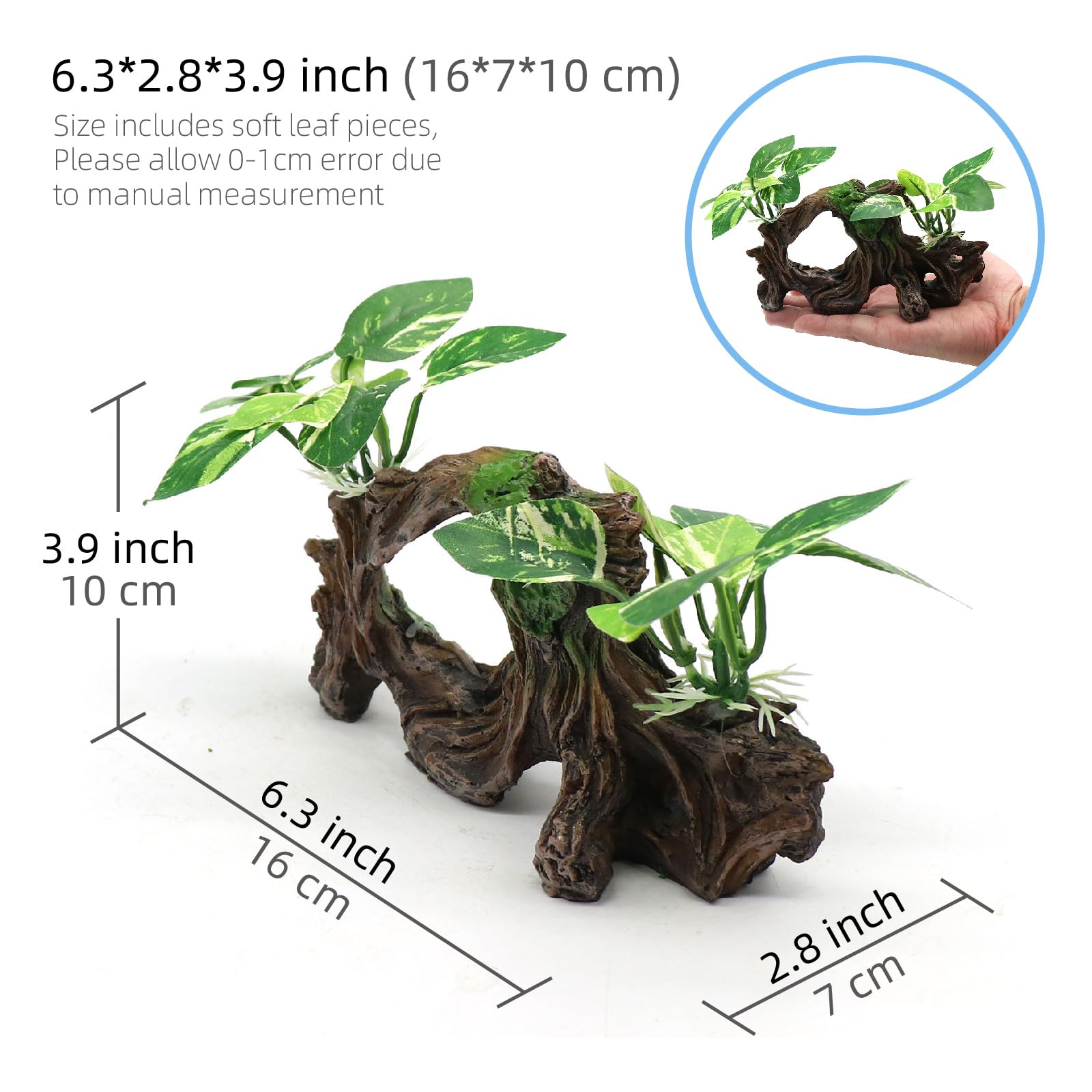 relaqcc plantes en soie pour aquarium, ajoutant couleur et texture sans entretien