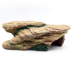 Relaqcc Plateforme repos tortue, paysage rocheux pour basking et repos.