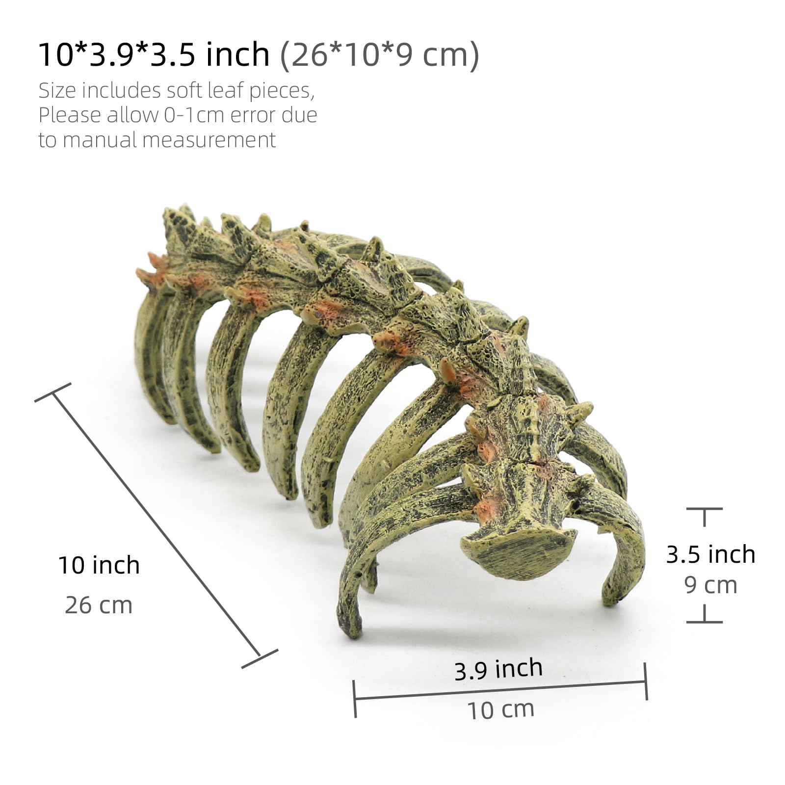 relaqcc Squelette animal pour aquarium, cavernes favorisant refuges des poissons.