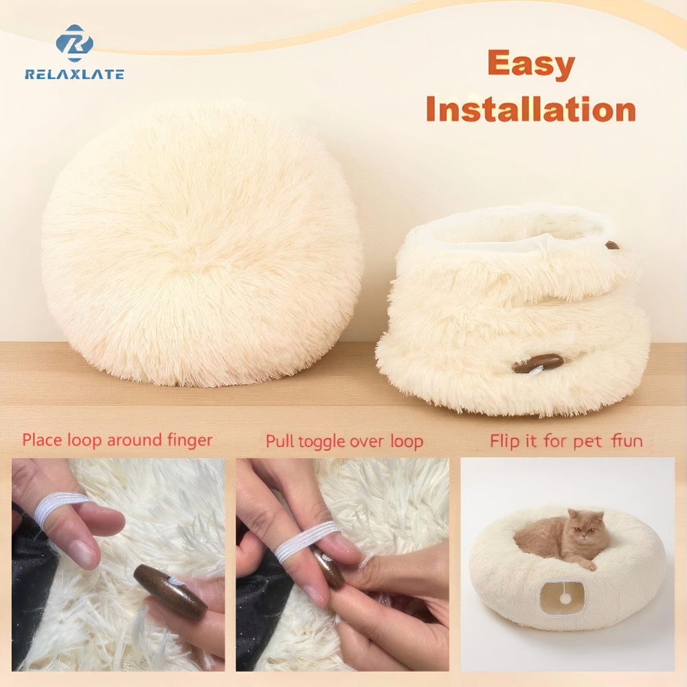 RELAXLATE activité intérieure: tunnel interactif pour chats actifs.