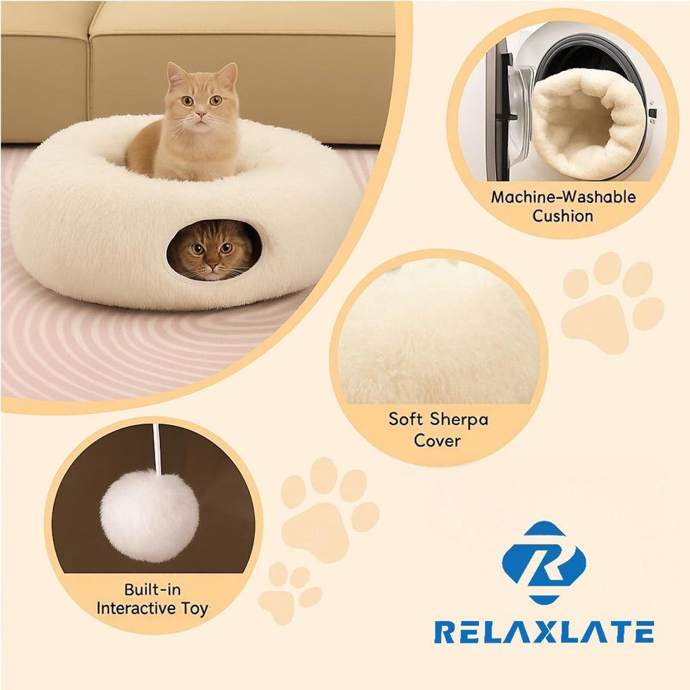 RELAXLATE configuration en cercle adaptée à plusieurs chats.