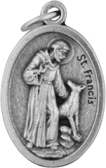 Religious Gifts médaille Saint François d’Assise prête à accrocher sur le collier de votre animal