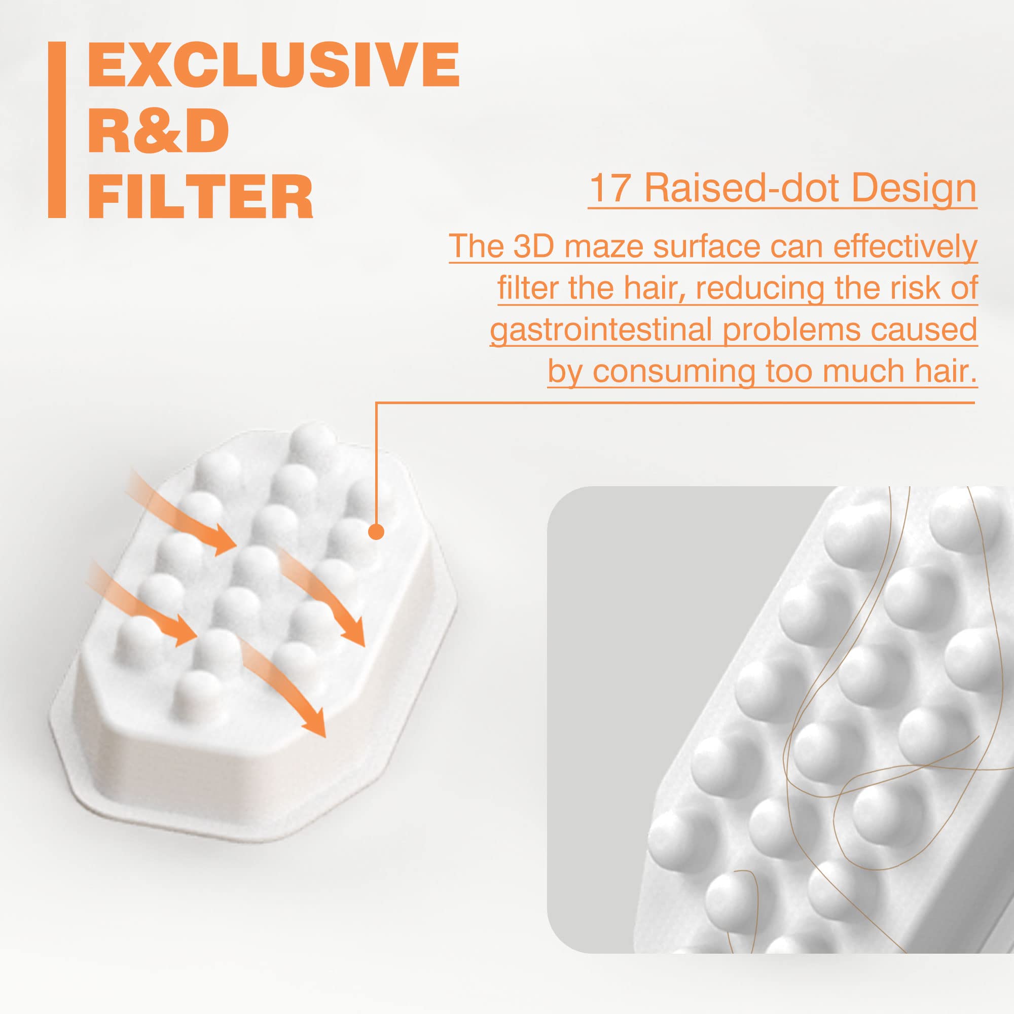 Rellaty éponges pré-filtration 8, captent cheveux et débris