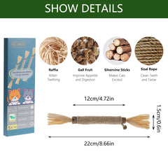 RELONGGI bâtons silvervine chat mordeur 2 procurent stimulation et divertissement sain.