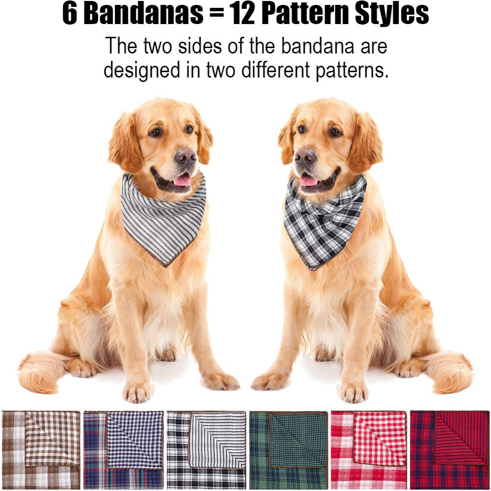 Remifa bandana chat Noël plaid rouge, fini élégant