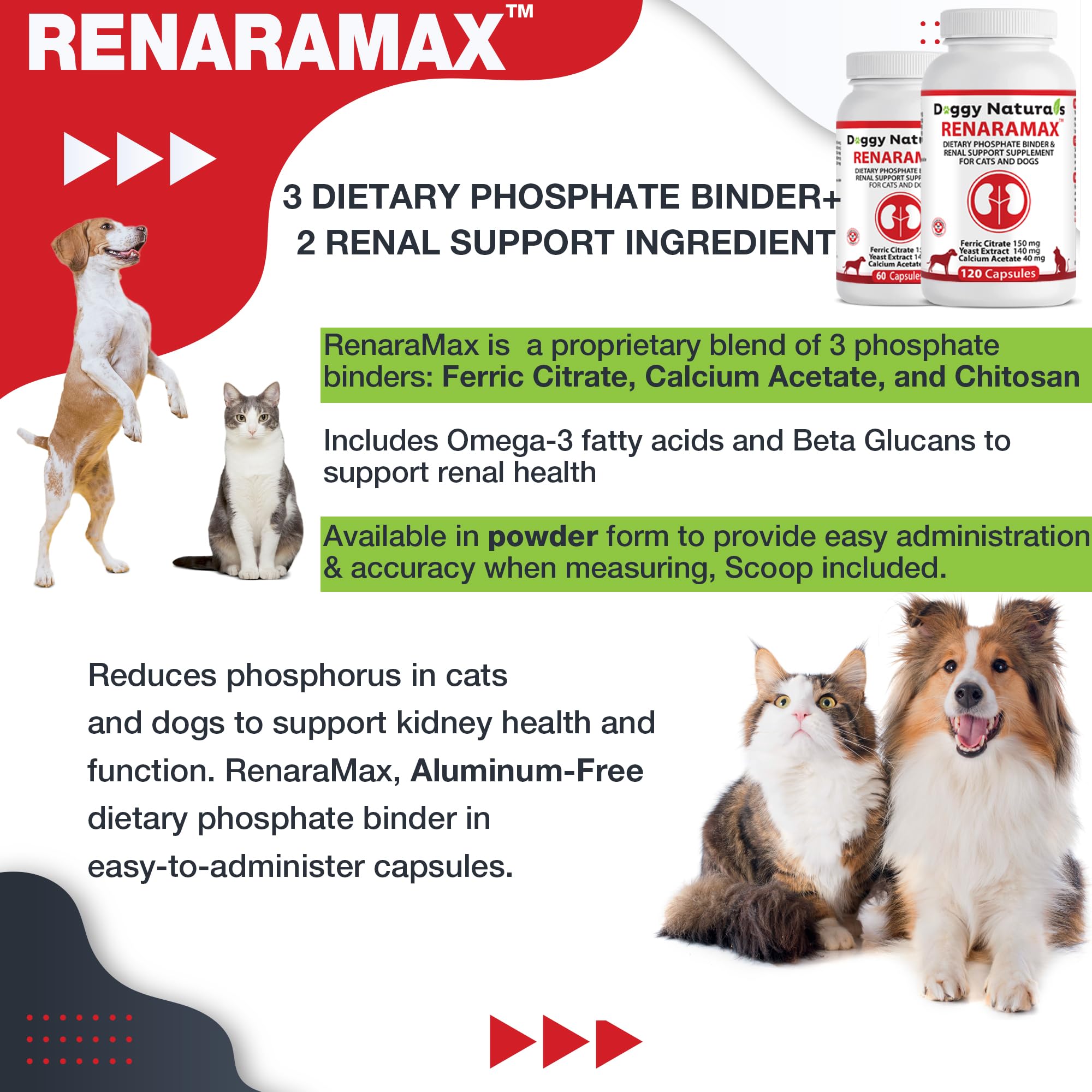renaramax omega-3 renale : acides gras pour le soutien rénal.