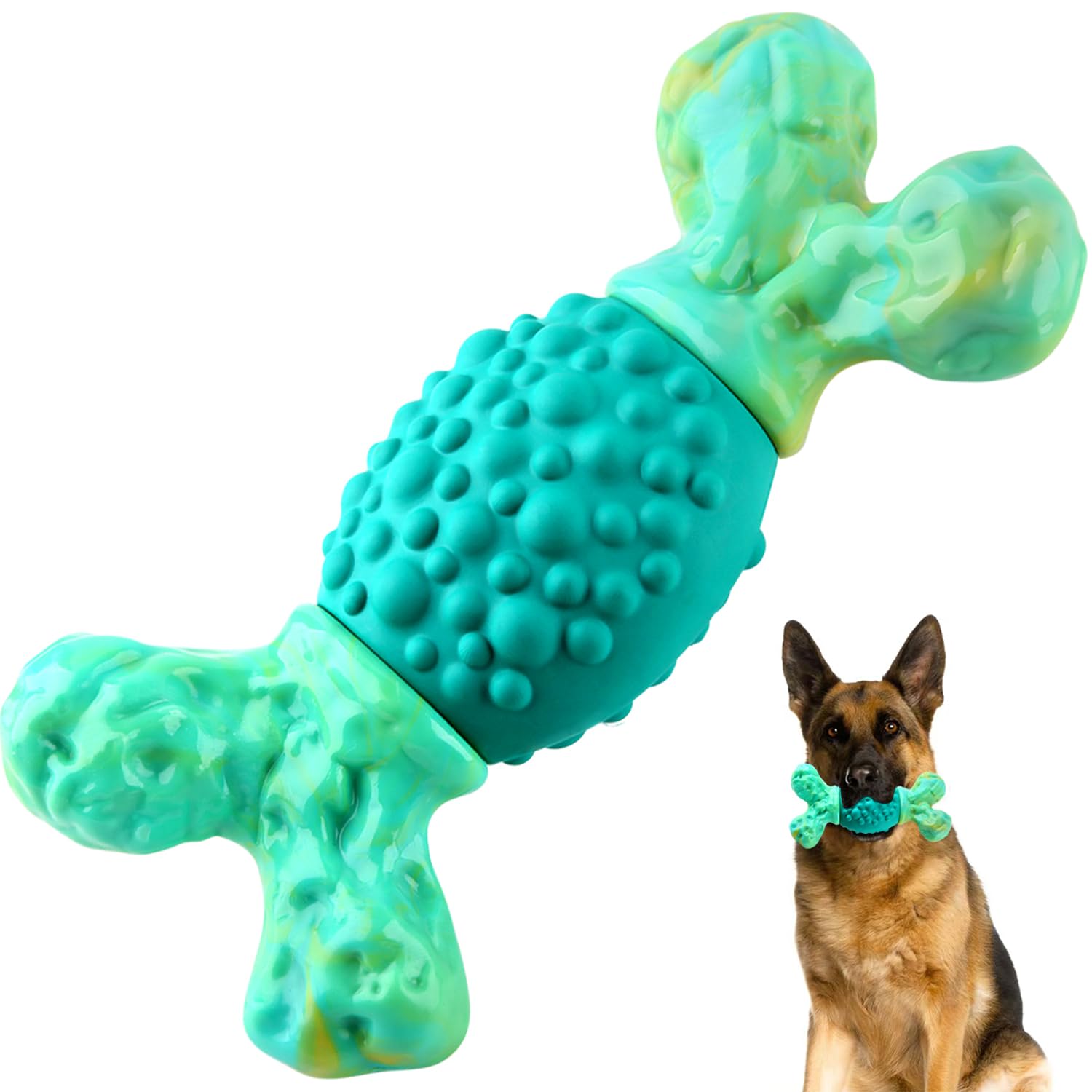 Jouet os durable Rensh avec arôme lait pour chiens agressifs.