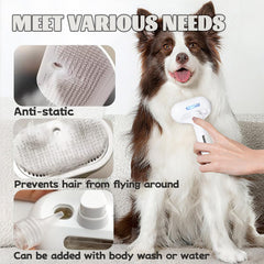 ReNu Dog Brush – vapeur douce apaise le pelage et réduit l’électricité statique.