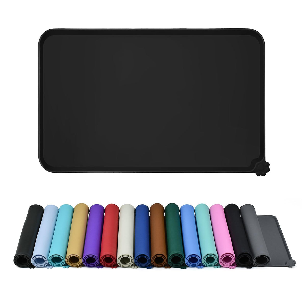 Tapis Reopet en silicone étanche, anti-débordement pour chiens et chats.
